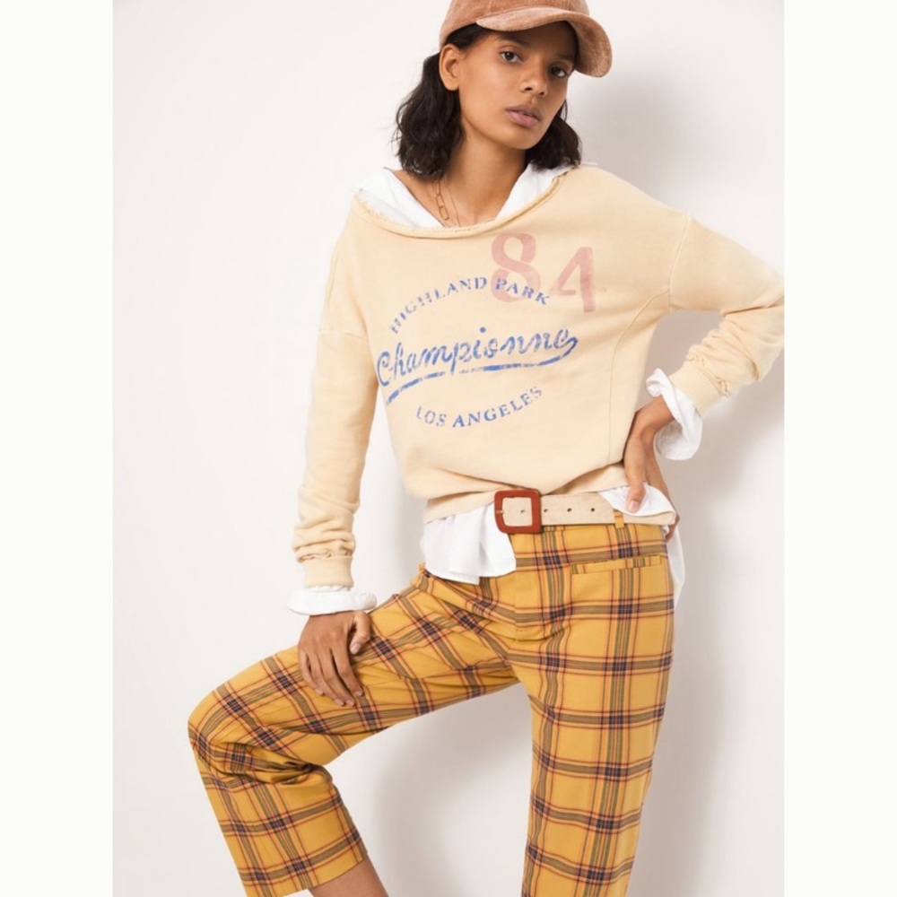 Anthropologie Maeve Championne Graphic Sweatshirt